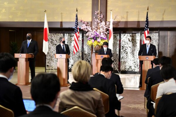 米国は核を含むあらゆる能力で日本を守る＝日米2プラス2