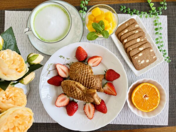 【おうちカフェ】一息つきたいとき 熱々鯛焼き