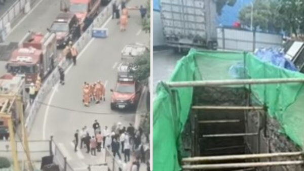 地下の現場で崩落事故が発生　当局「工事は無許可」と責任逃れを図る＝中国 重慶