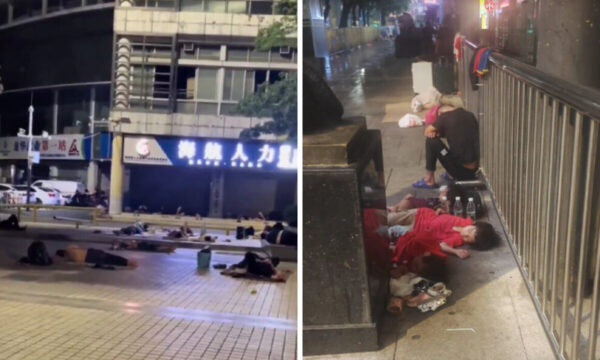 ホームレスあふれる「中国のシリコンバレー」・深センの路上