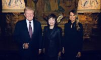 安倍昭恵さんとトランプ夫妻が面会　メラニア夫人が写真投稿