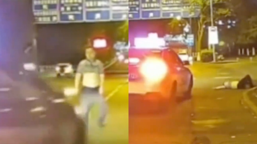 客を奪い合うタクシーにはねられた「タクシー待ちの男」＝中国【動画あり】