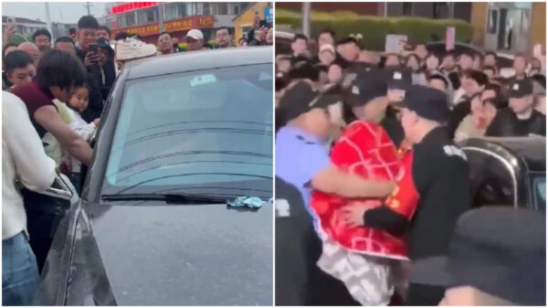 群衆1千人が見守る“赤裸の修羅場”＝中国【動画あり】