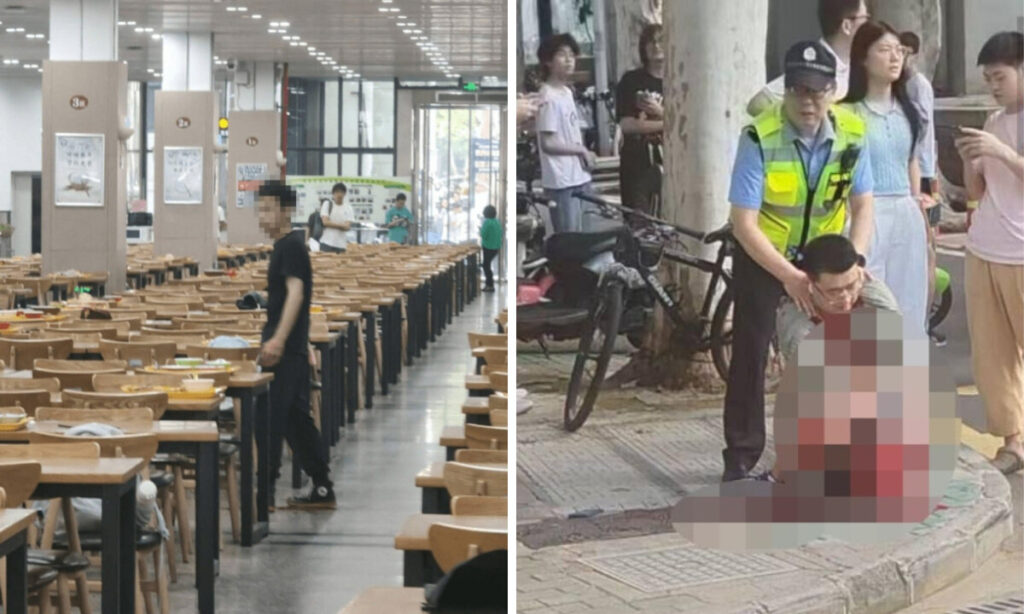 中国で無差別切りつけ事件　大学食堂に乱入した男子学生が他の学生をナイフで切りつけ【動画あり】