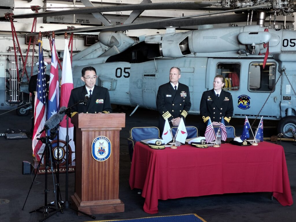 日米豪海軍　ロジスティクス協力強化で合意