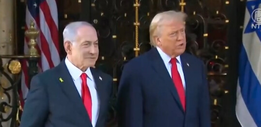 トランプ氏、ネタニヤフ首相と会談 イランの核計画再開に警告