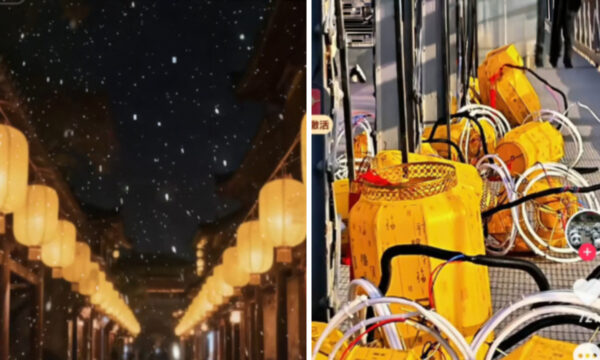 旧正月前の中国　黄色い灯籠騒動