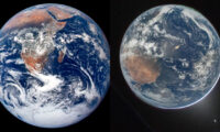 NASA　54年間の地球全景比較写真を公開　新旧「最初の一歩」に数千万人驚嘆