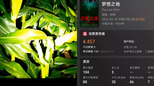 中国映画 28日間上映 観客たった3人