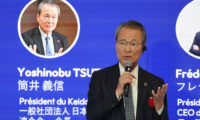 経団連会長「秋以降にスタグフレーションへの暗転リスク」