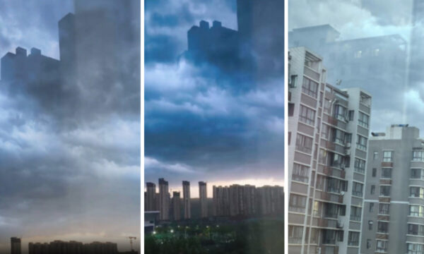空に「幻の街」出現　中国で蜃気楼を撮影