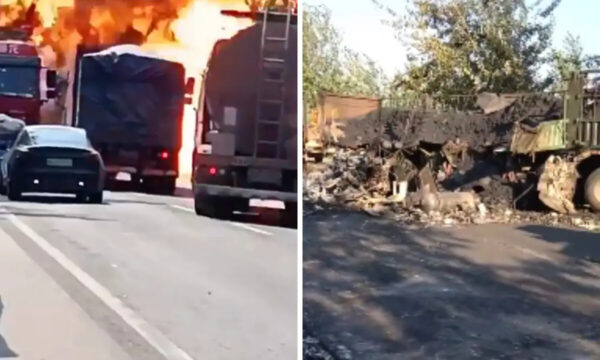 中国でトラック衝突・大爆発　拡散した映像を当局が一斉削除