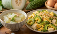 処暑の養生食卓　冬瓜スープ × ゴーヤチャンプル　心の熱を冷まし、穏やかに初秋を迎える【薬膳一品】