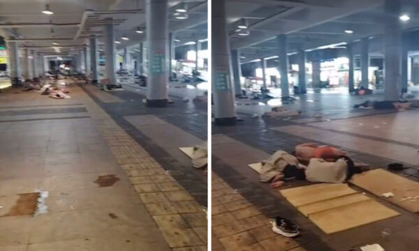 駅や公園で若者が雑魚寝　中国・広東で失業者あふれる現実