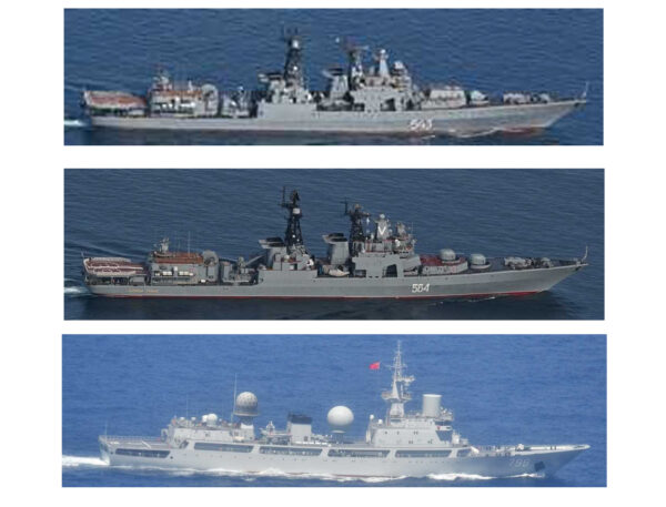 中露艦艇　日本周辺で相次ぎ航行　統幕が4件公表　津軽・対馬海峡、奄美沖を通過