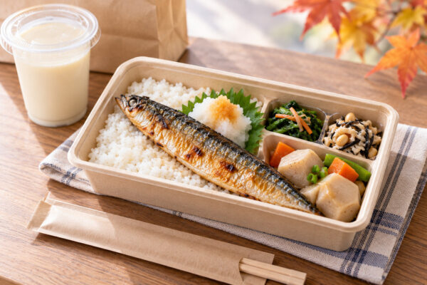 忙しい人の白露ランチ　さんま・里芋・豆乳で肺を潤すコンビニ薬膳【薬膳一品】