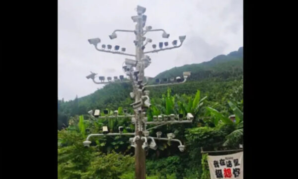 中国の村、1本の柱にカメラ84台　それでも失踪者は見つからない